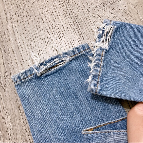 Reformation Julia Cropped Cigarette Distressed Jeans Size 23 NWT - Picture 6 of 11